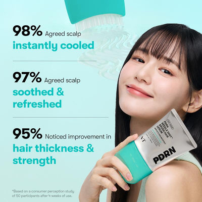 PDRN Reedle Shot Hair Brush Serum with Original Liquid Microneedling & PDRN | Large-Capacity Full Scalp Care, Hair Thickening, & Daily Root Care | Hairline, Roots, Baby Hair & Dry Scalp