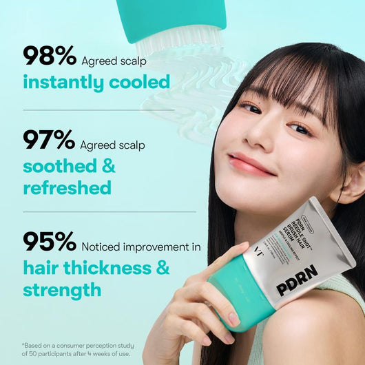 PDRN Reedle Shot Hair Brush Serum with Original Liquid Microneedling & PDRN | Large-Capacity Full Scalp Care, Hair Thickening, & Daily Root Care | Hairline, Roots, Baby Hair & Dry Scalp